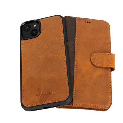 Bayelon iPhone 14 Pro Detachable Leather Wallet Case with Kickstand #color_