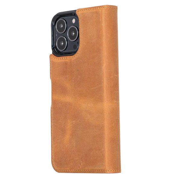 Bayelon iPhone 14 Pro Detachable Leather Wallet Case with Kickstand #color_