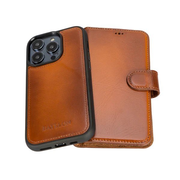 Bayelon iPhone 14 Pro Detachable Leather Wallet Case with Kickstand #color_