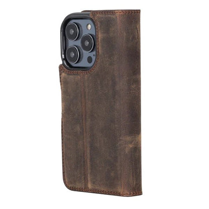 Bayelon iPhone 14 Pro Detachable Leather Wallet Case with Kickstand #color_