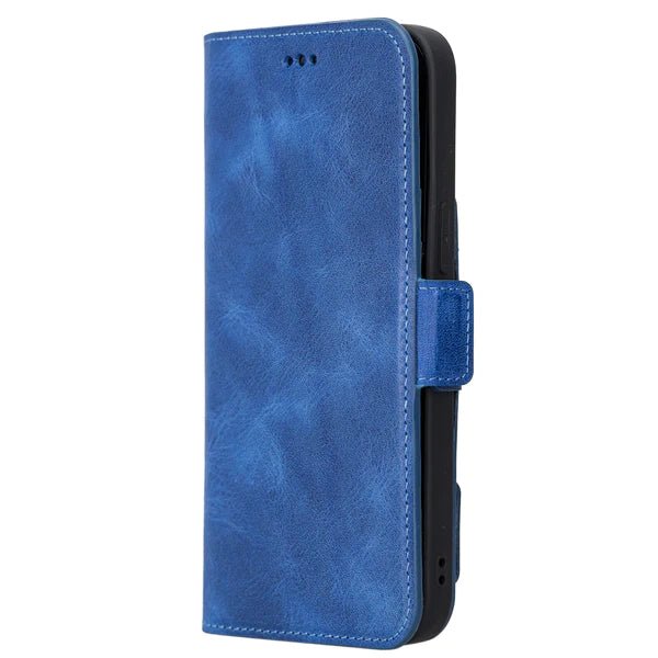 iPhone 14 Pro Max Leather Flip Cover Wallet Case with Kickstand by Bayelon