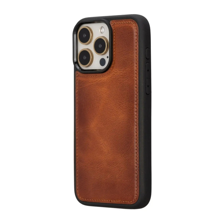 iPhone 15 Pro Max Snap-On Leather Case - Bayelon