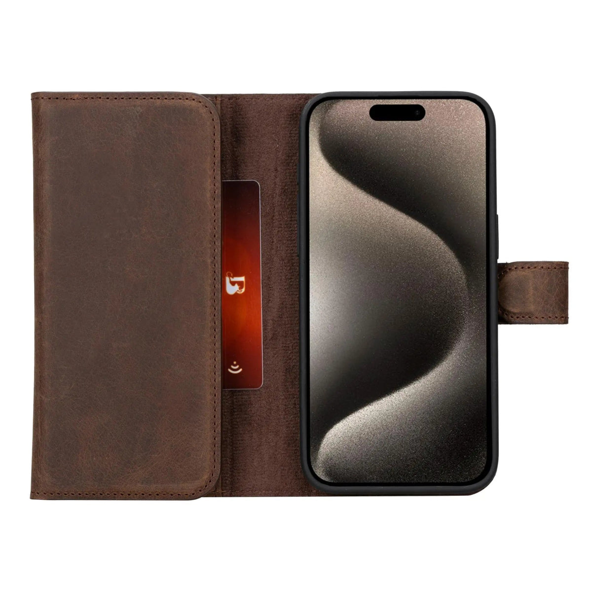 Bayelon iPhone 15 Pro Max Trifold Wallet Case #color_