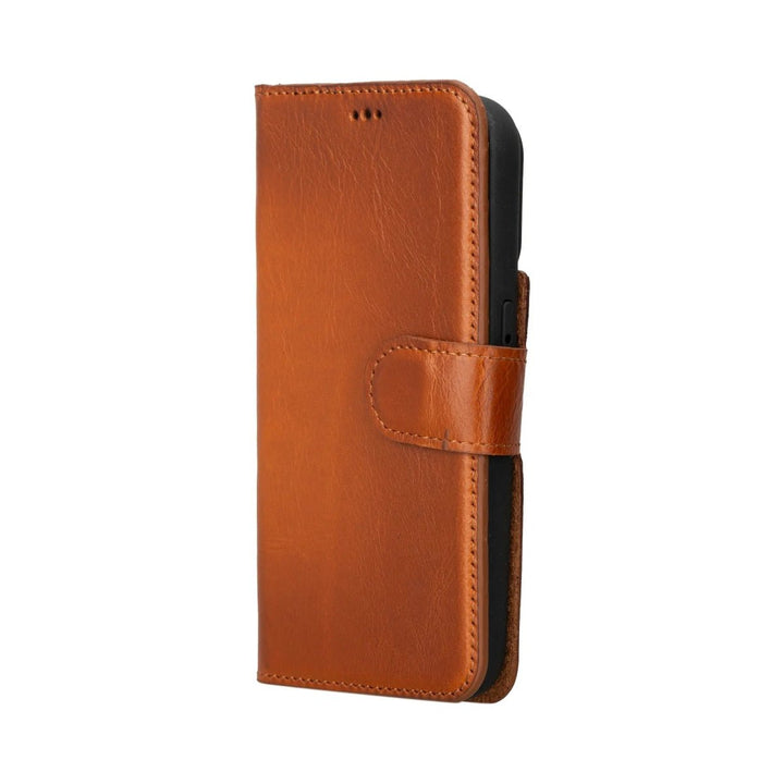 MagSafe Compatible iPhone 15 Pro Detachable Leather Wallet Case | Bayelon