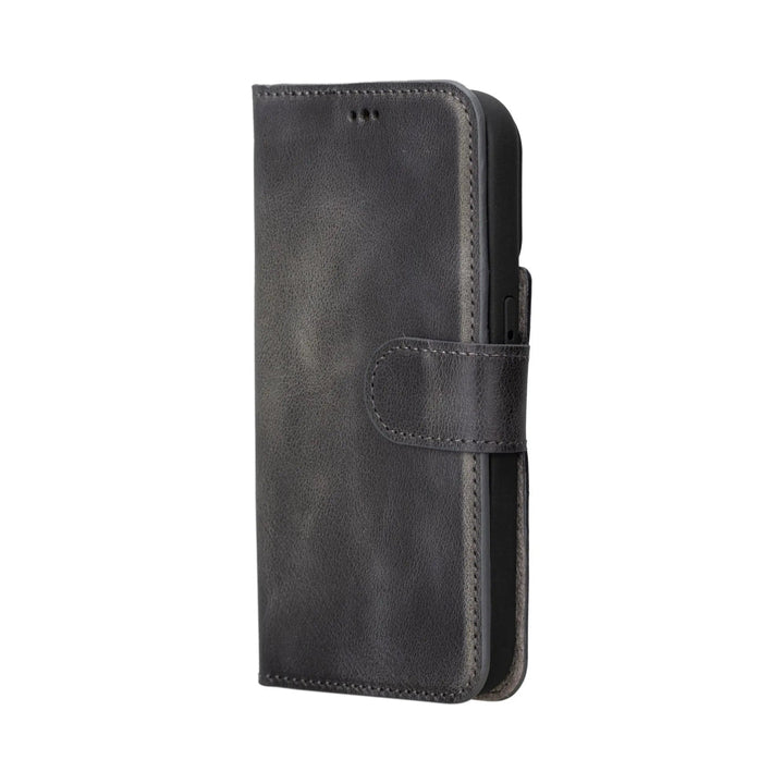 MagSafe Compatible iPhone 15 Pro Detachable Leather Wallet Case | Bayelon