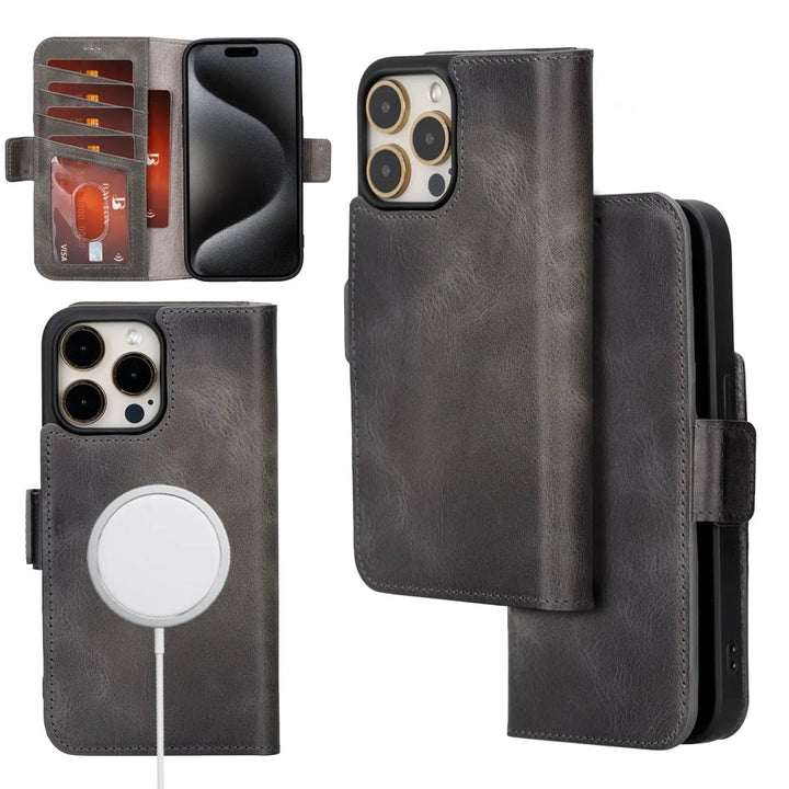 iPhone 15 Pro Flip Cover Wallet Case - Bayelon