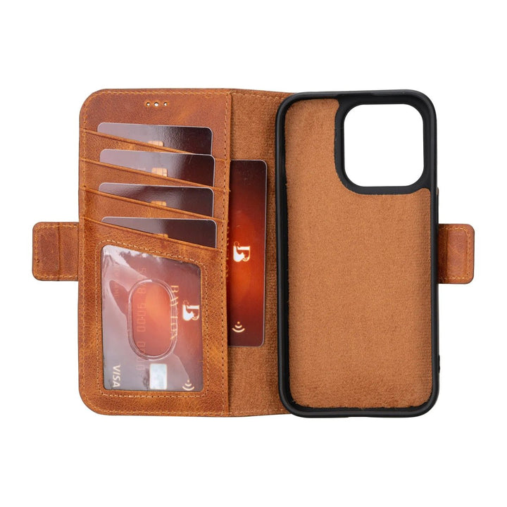 iPhone 15 Pro Flip Cover Wallet Case - Bayelon