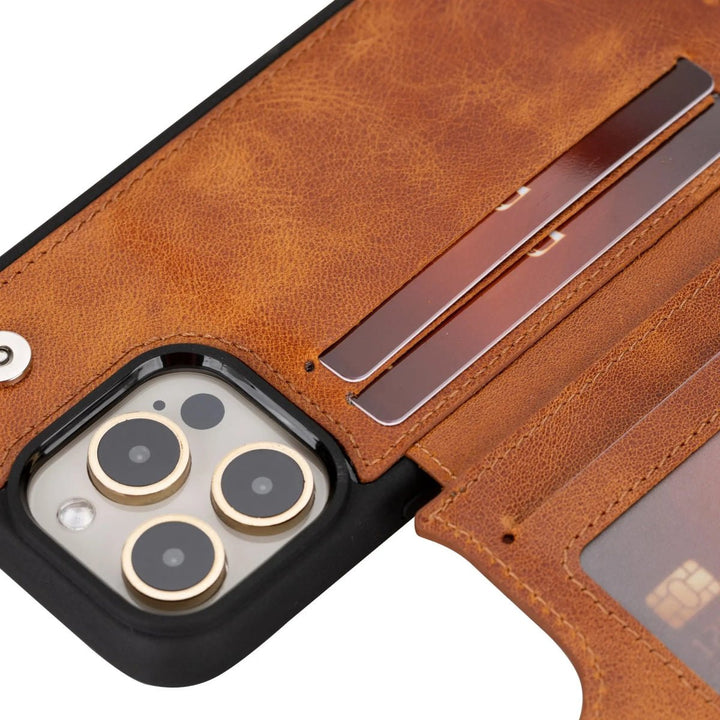 iPhone 15 Pro Max Crossbody Leather Case - Bayelon