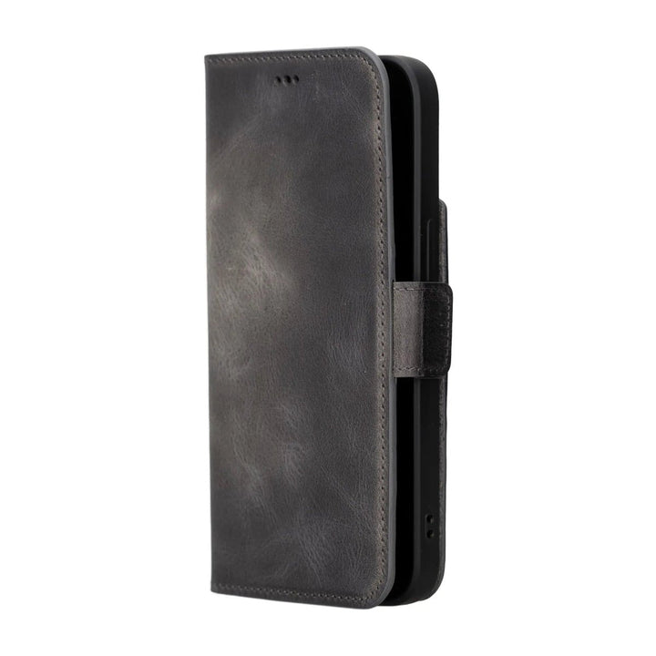 MagSafe Compatible iPhone 15 Pro Max Leather Wallet Case | Bayelon