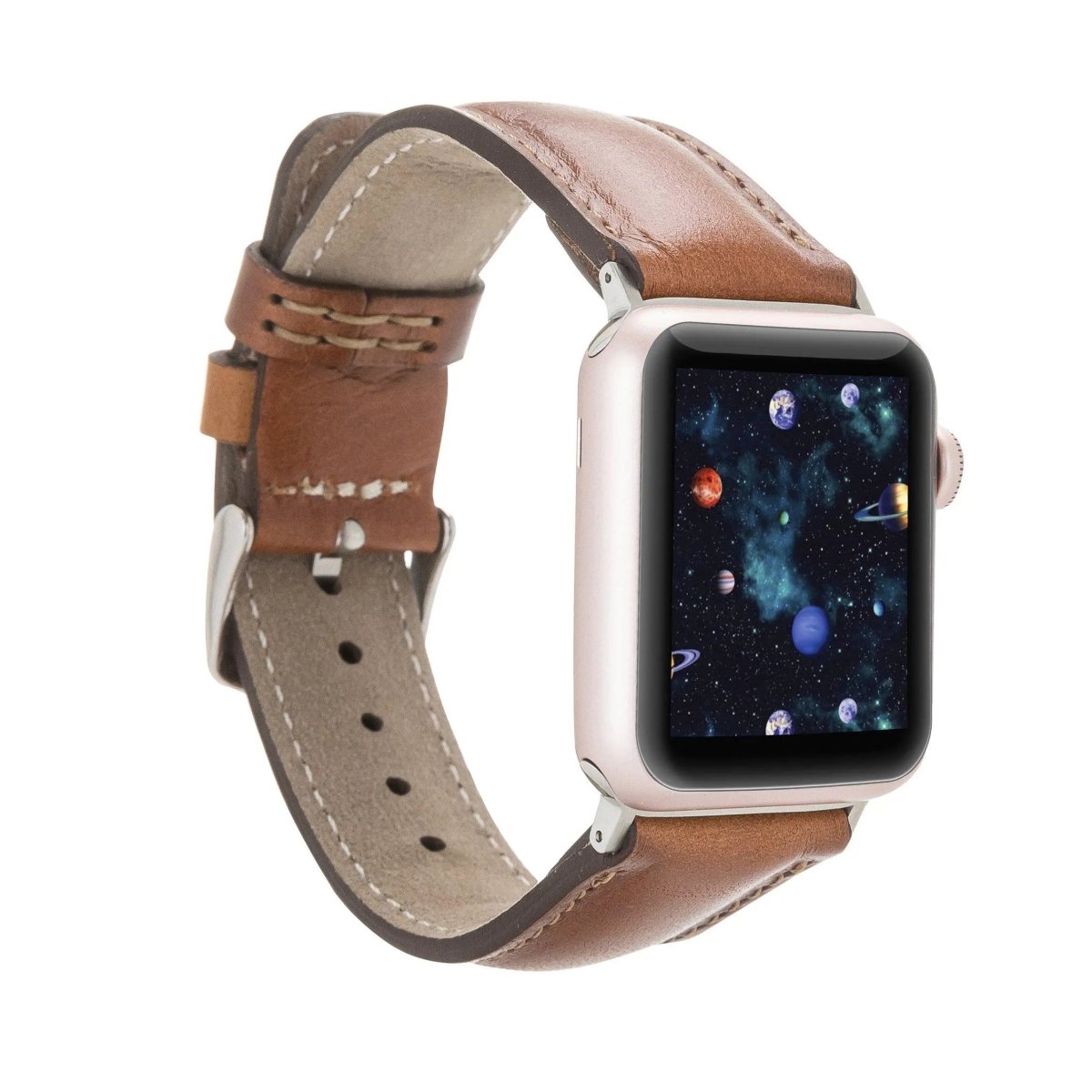 Bayelon Leather Apple iWatch Padded Strap #color_