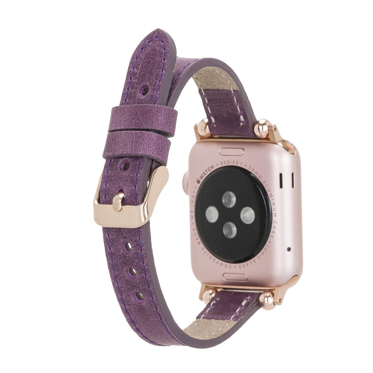 Bayelon Leather Apple Watch Band with a Rivet #color_