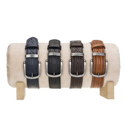 Bayelon Leather Black Belt for Men #color_