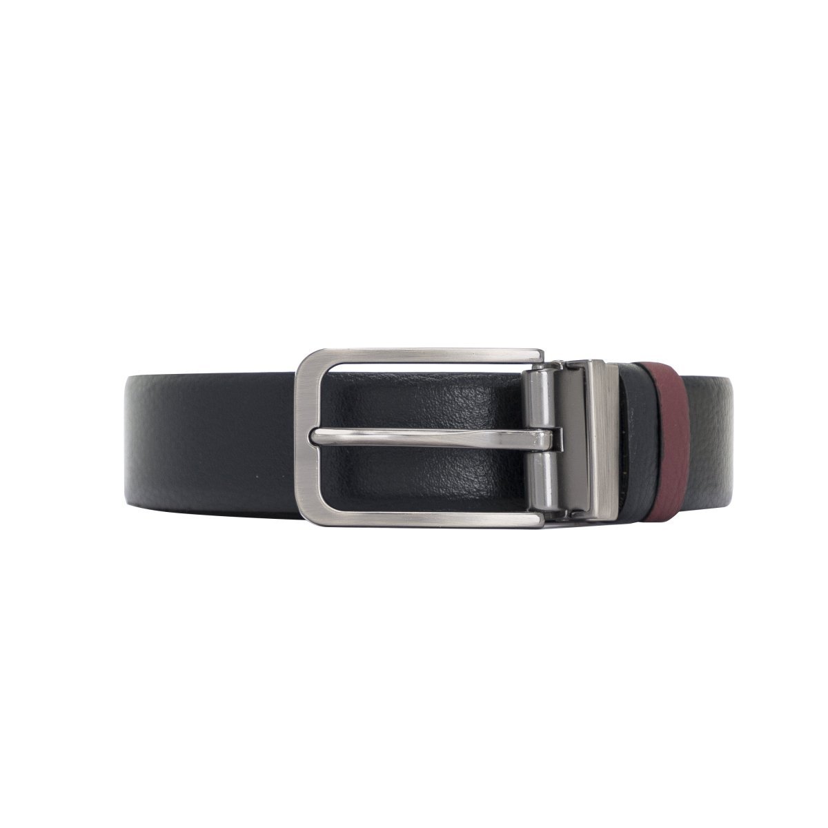 Bayelon Leather Black-Brown Men's Belt #color_