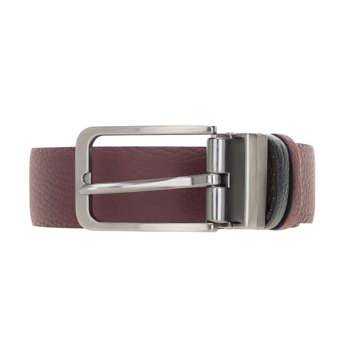 Bayelon Leather Black-Brown Men's Belt #color_