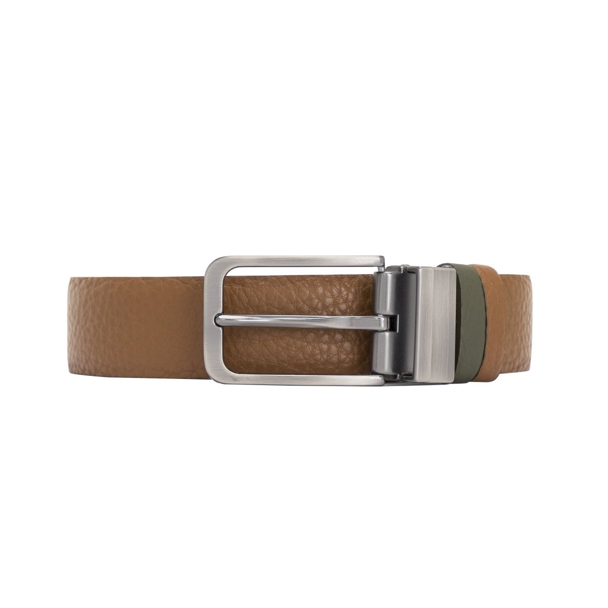 Bayelon Leather Black-Brown Men's Belt #color_