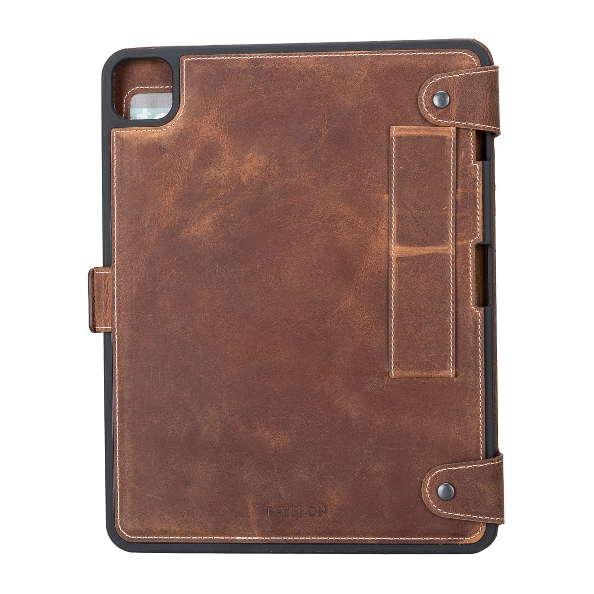 Bayelon Leather Case for iPad #color_ iPad Pro 11" Antique Brown