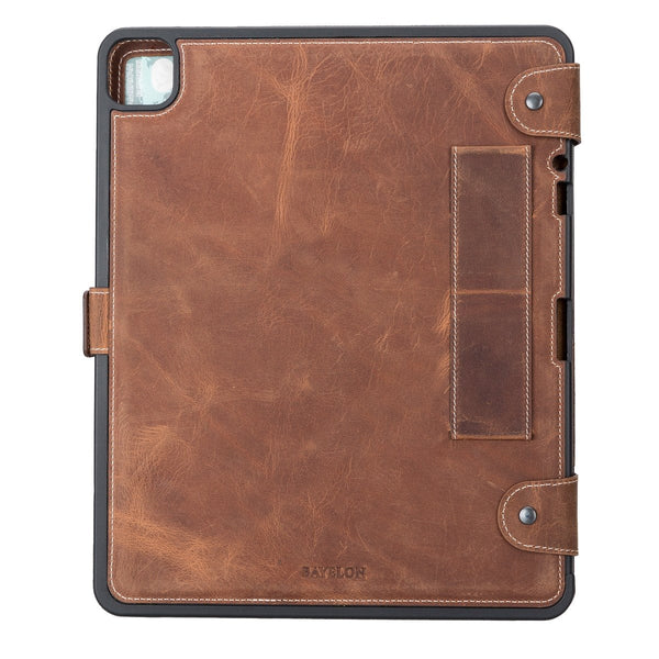 Detachable iPad Leather Case - Full Grain Genuine Leather Case for iPad with Kickstand Bayelon