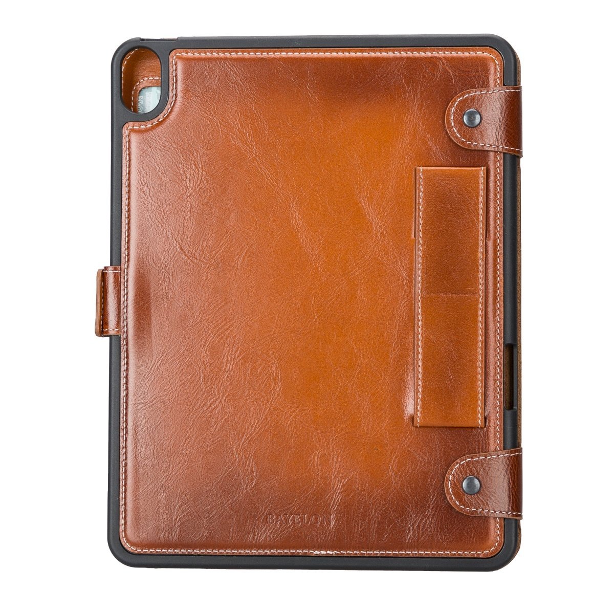 Bayelon Leather Case for iPad #color_ iPad Air 10.9" Rustic Tan
