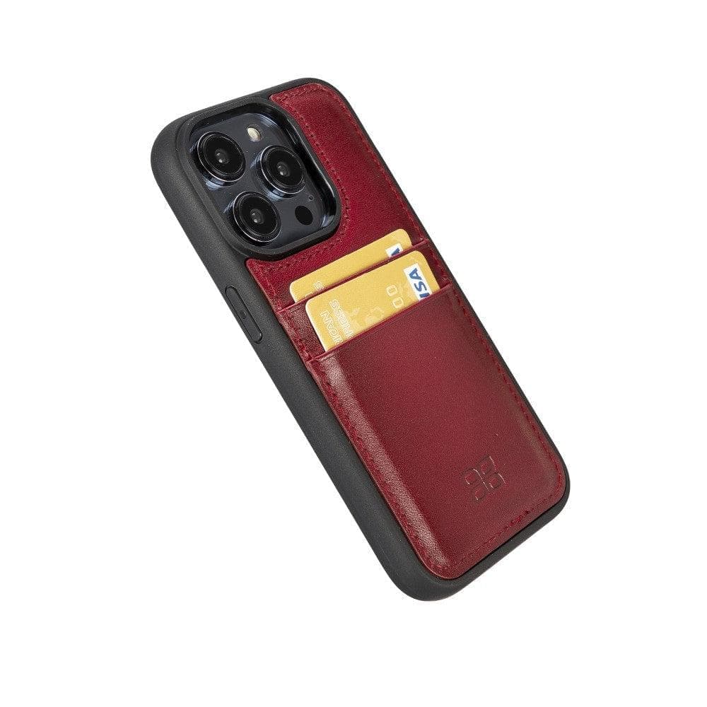 Bayelon Flex Cover Leather iPhone 15 Pro Max Case with Card Holder