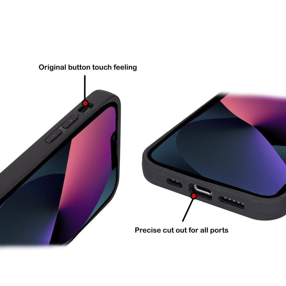 Bayelon Bayelon Flex Cover Leather iPhone 15 Case with Card Holder