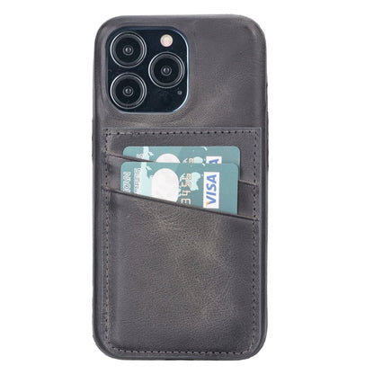 Bayelon iPhone 13 Leather Case with Card Holder #color_