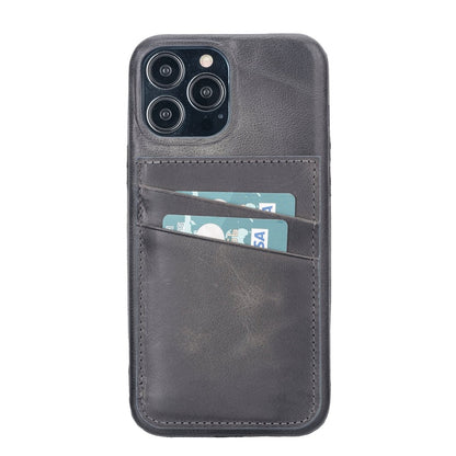 Bayelon iPhone 13 Leather Case with Card Holder #color_