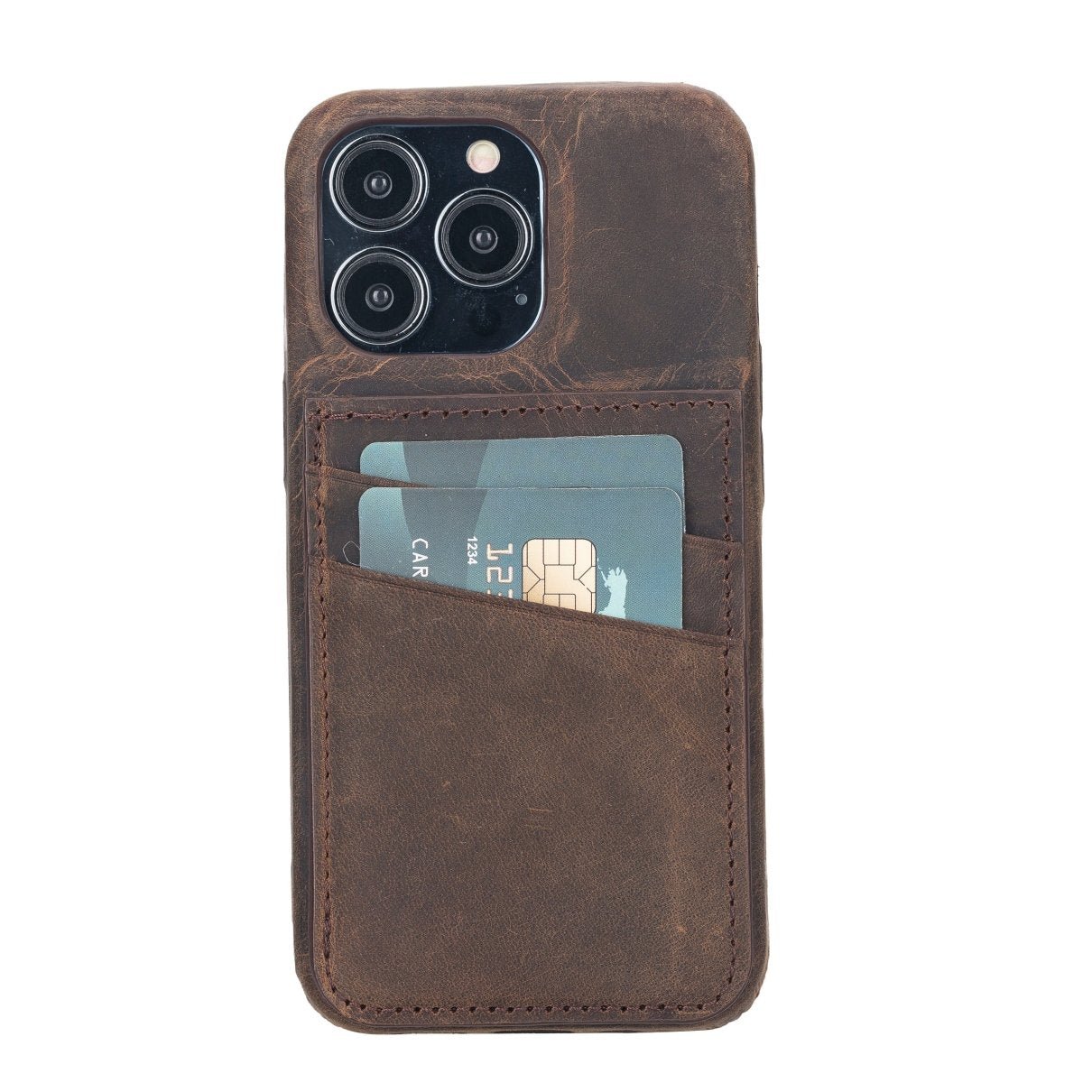 Bayelon iPhone 13 Leather Case with Card Holder #color_