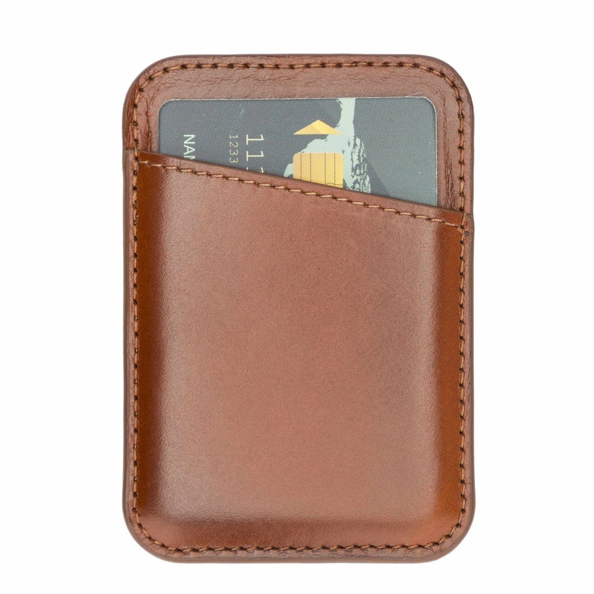 Bayelon Leather Magnetic Card Holder Compatible with iPhone 14, 13 and 12 Models #color_