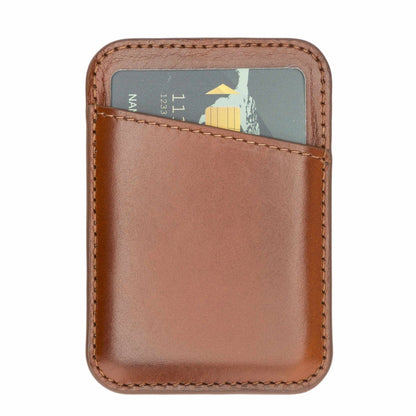 Bayelon Leather Magnetic Card Holder Compatible with iPhone 14, 13 and 12 Models #color_