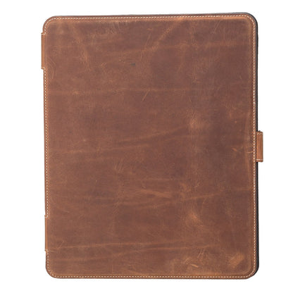 Bayelon Leather Wallet Case for iPad Pro 11 2021 #color_ Antique Brown