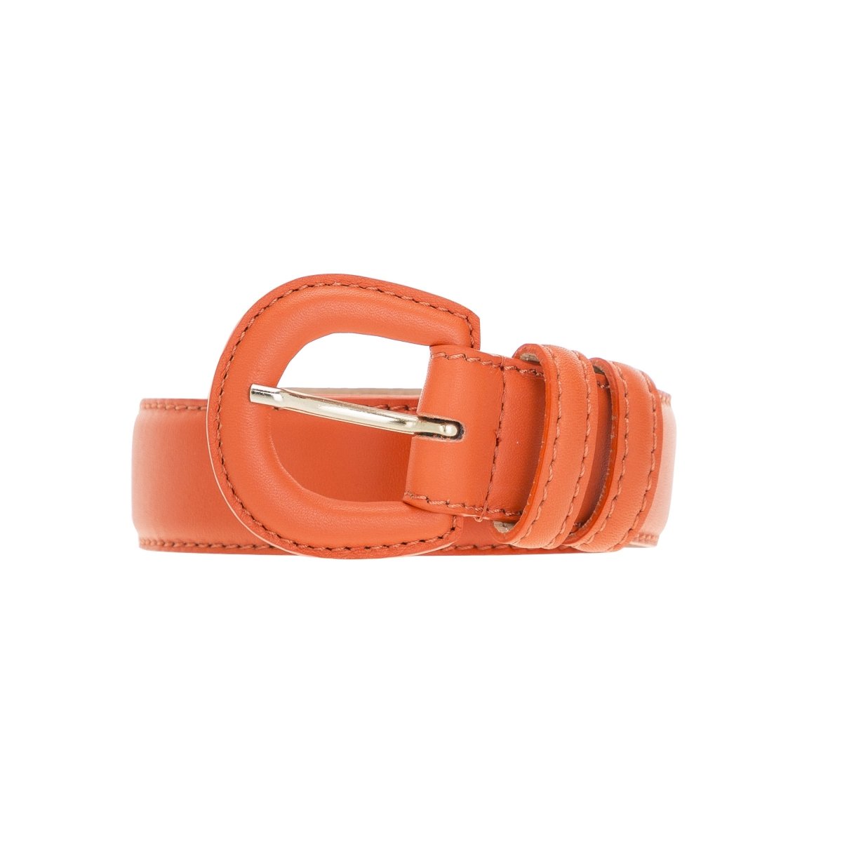 Bayelon Leather Women's Belt #color_ Coral