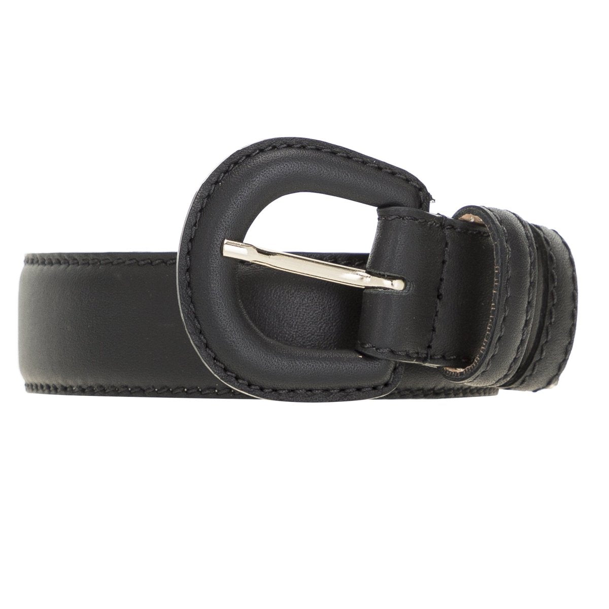 Bayelon Leather Women's Belt #color_ Black