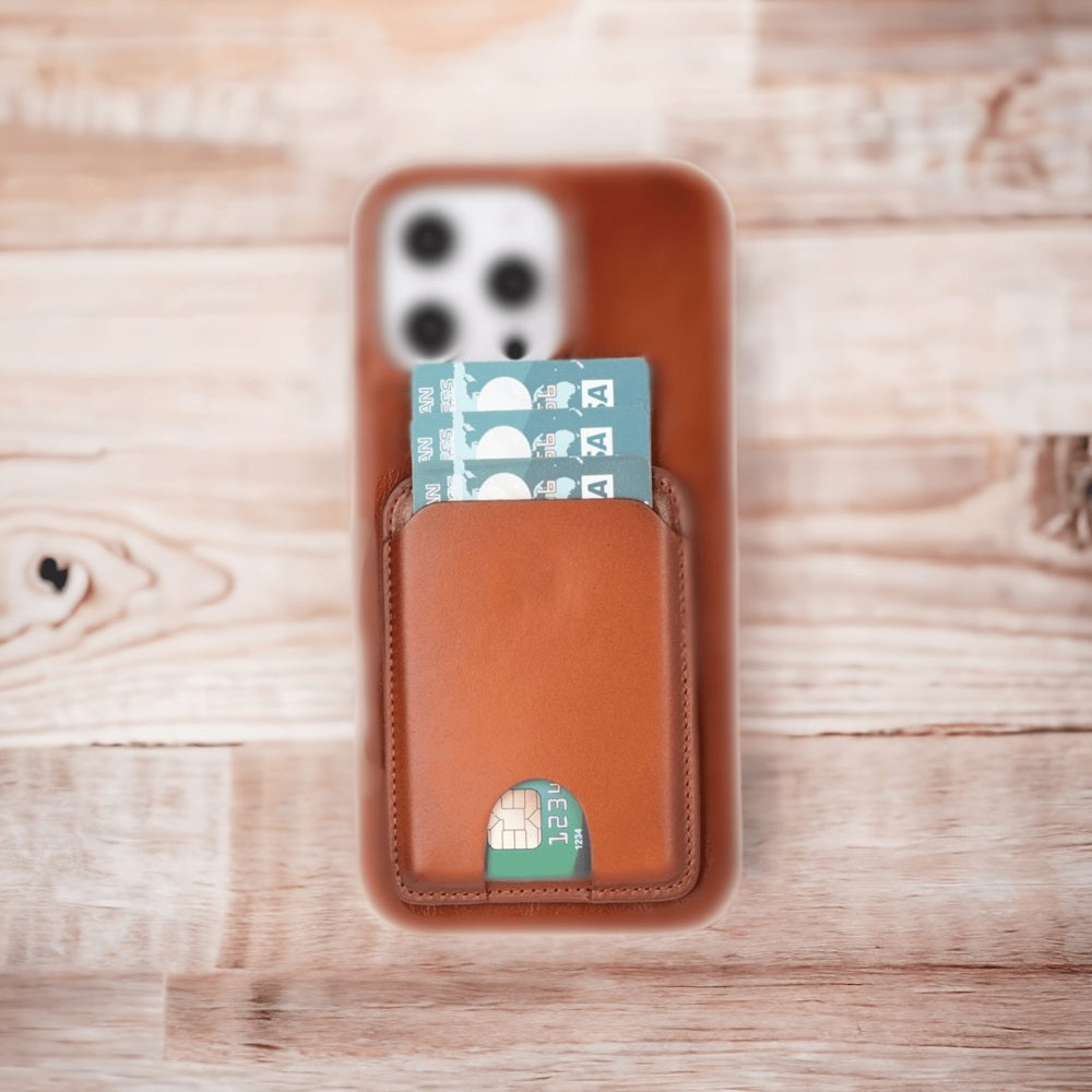 Bayelon MagFit Leather Magnetic Card Holder - Luxe Phone Accessory
