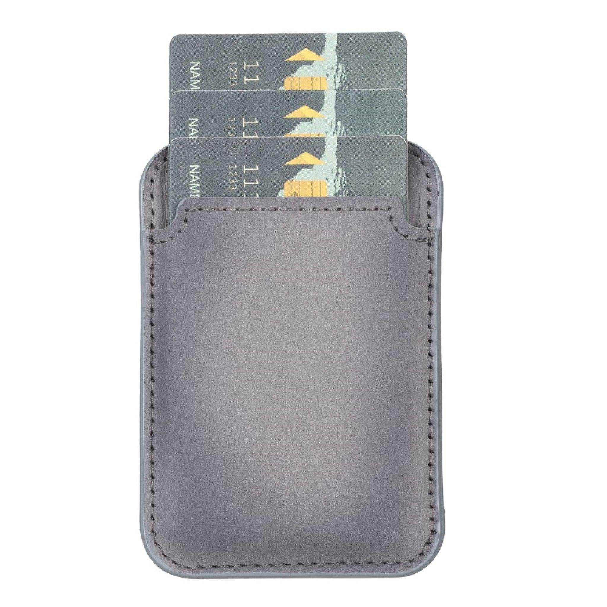 Bayelon Maggy Leather Magnetic Card Holder - Minimalist Design
