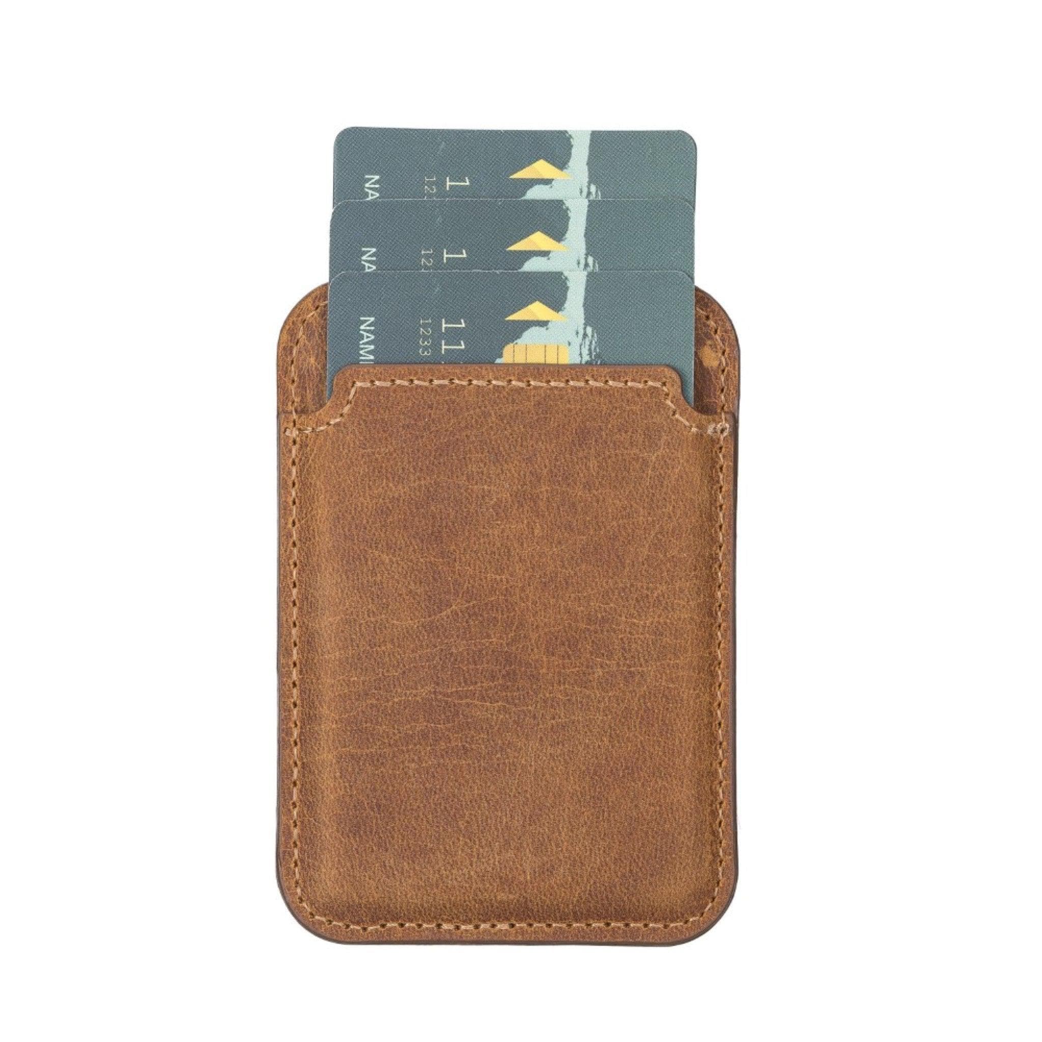Bayelon Maggy Leather Magnetic Card Holder - Minimalist Design
