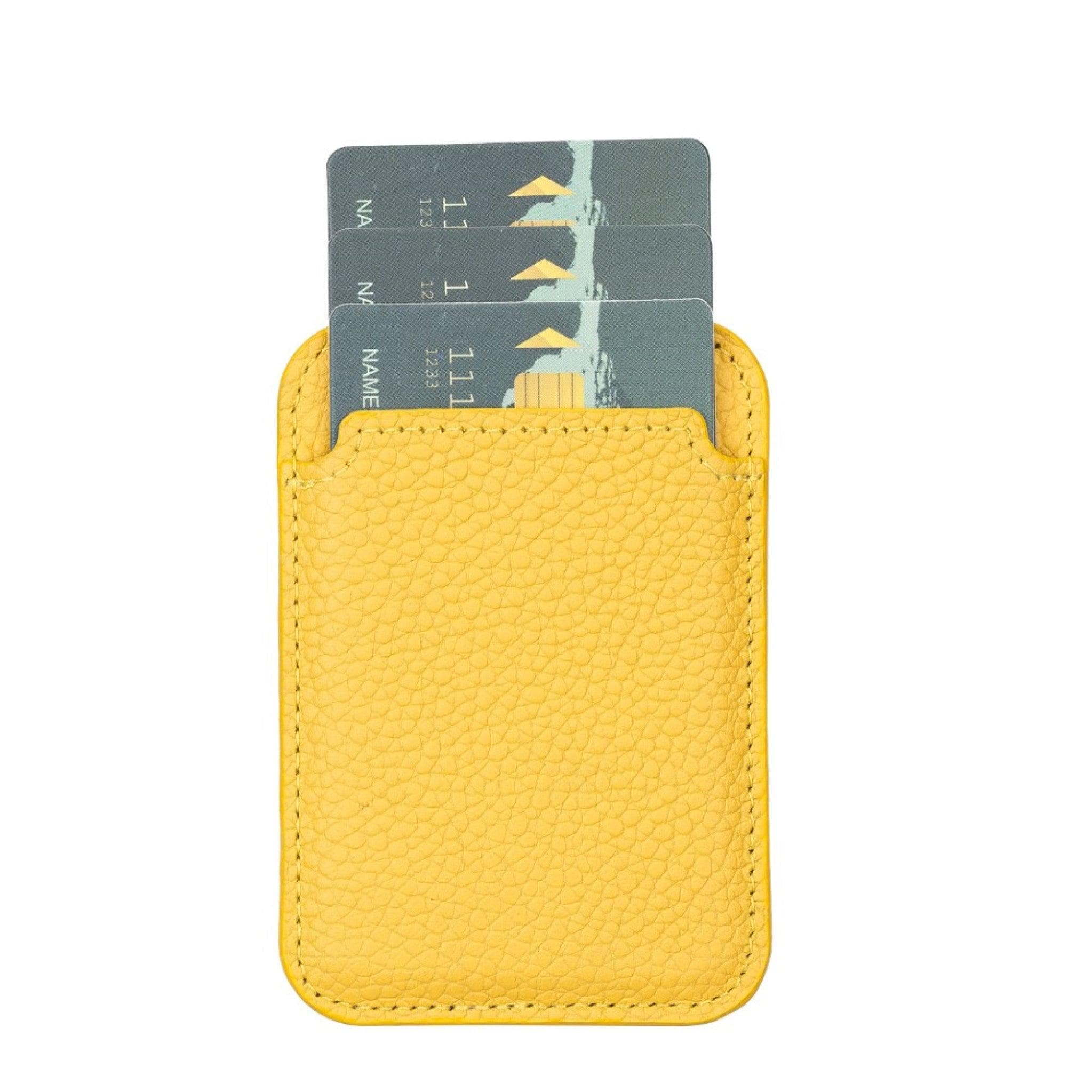 Bayelon Maggy Leather Magnetic Card Holder - Minimalist Design