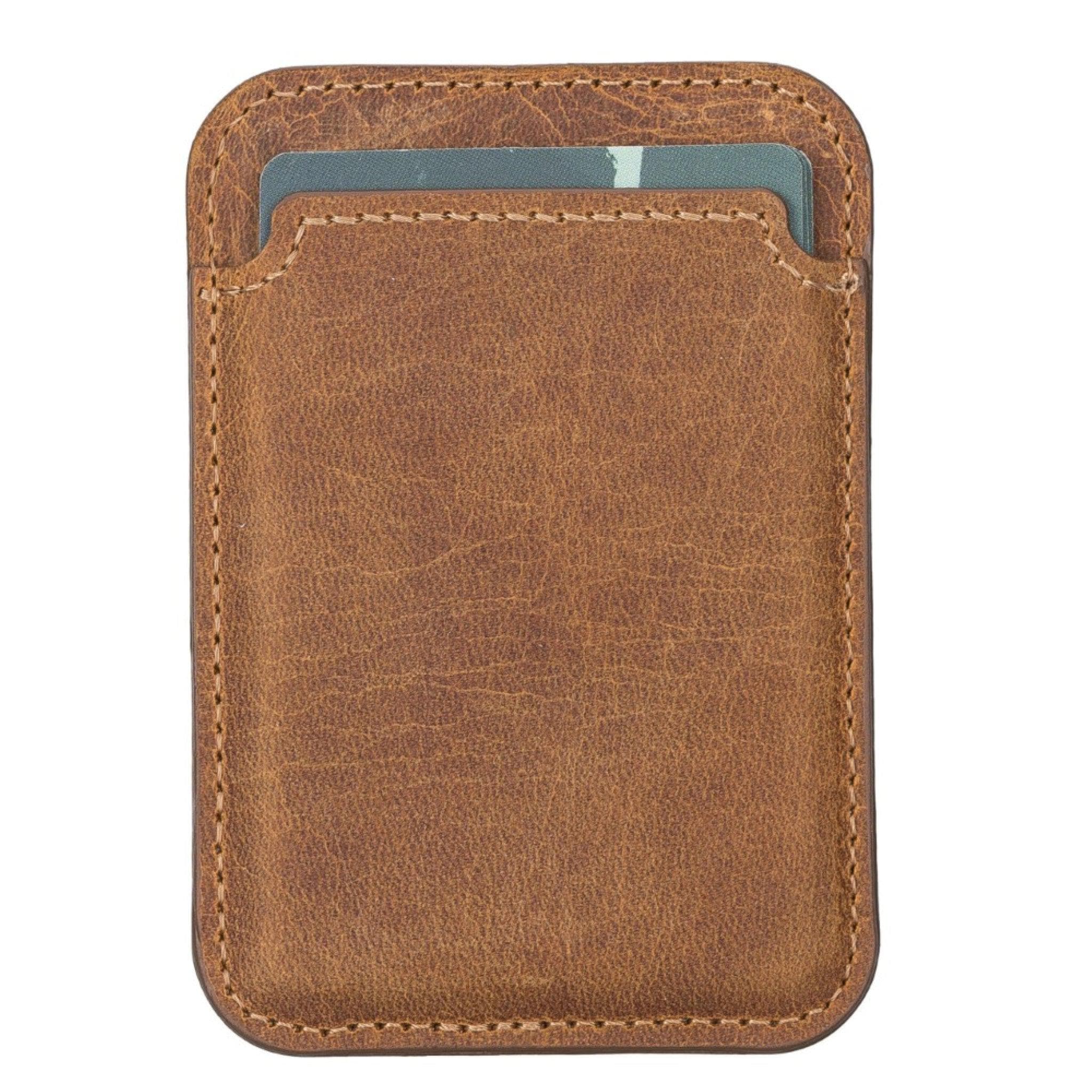 Bayelon Maggy Leather Magnetic Card Holder - Minimalist Design