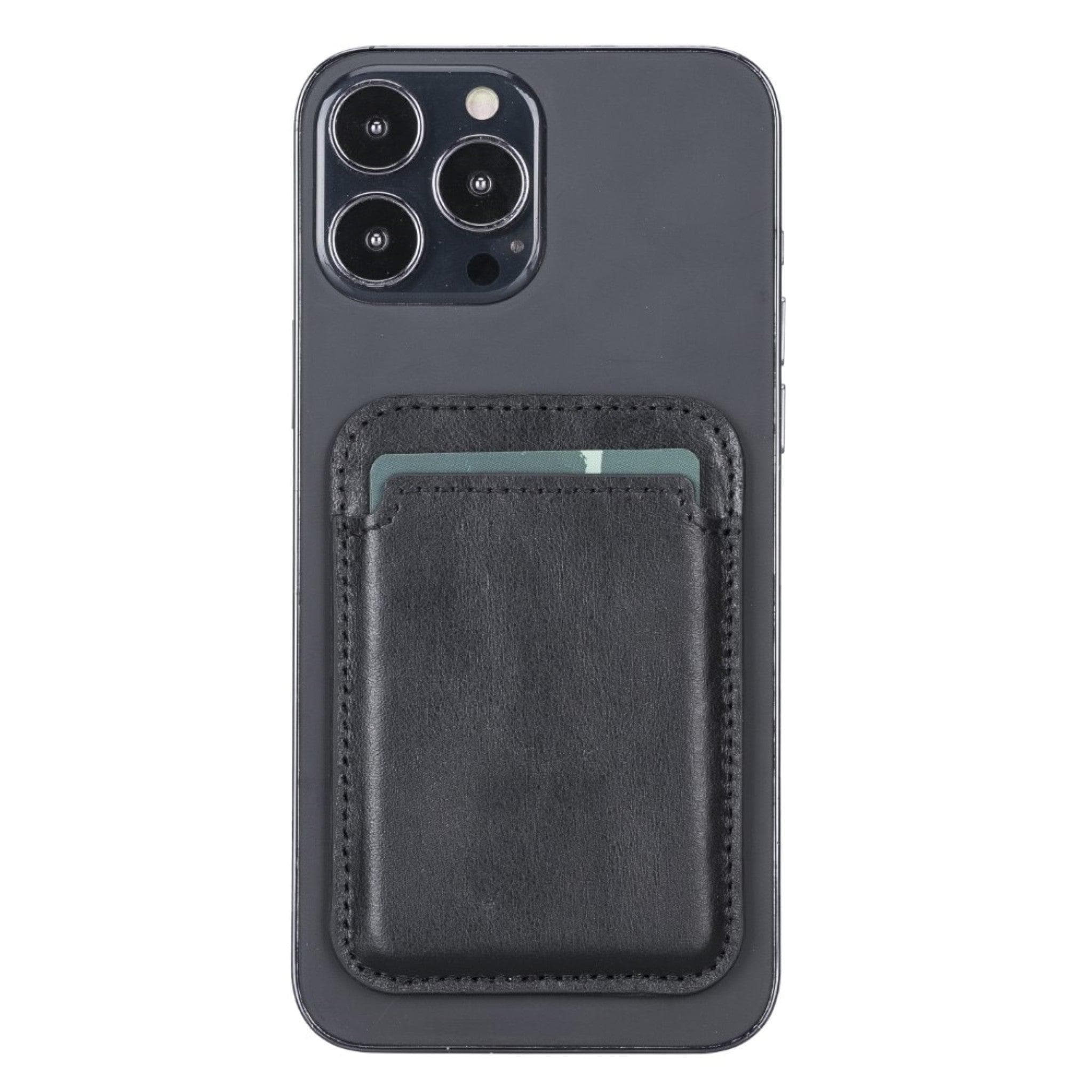 Bayelon Maggy Leather Magnetic Card Holder - Minimalist Design