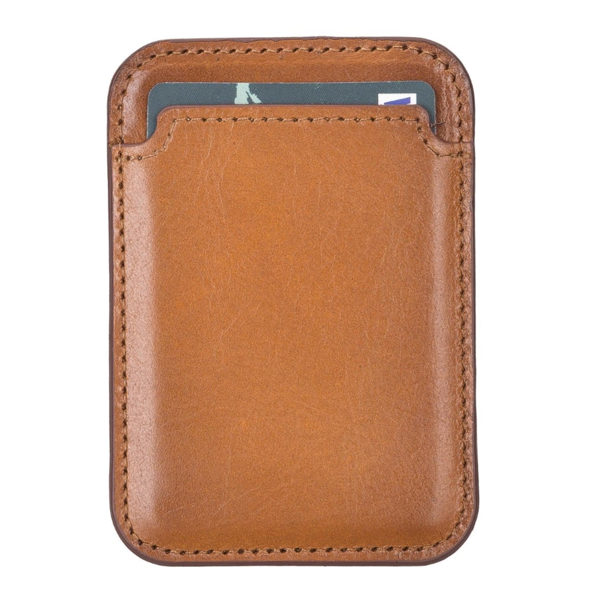 Bayelon Maggy Leather Magnetic Card Holder - Minimalist Design