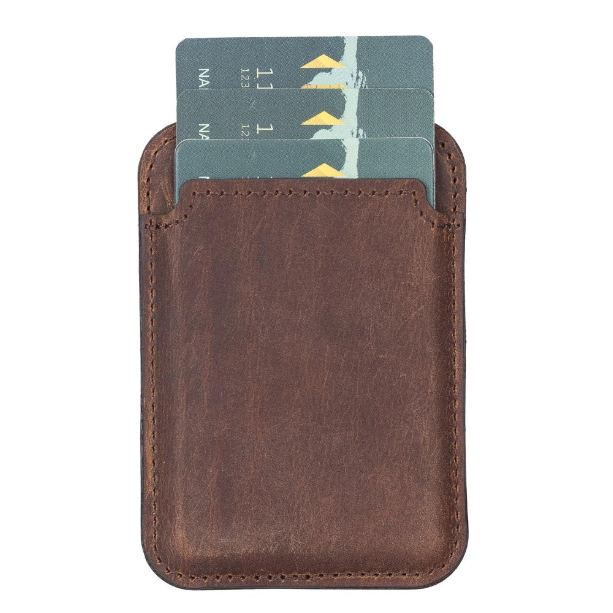 Bayelon Maggy Leather Magnetic Card Holder - Minimalist Design