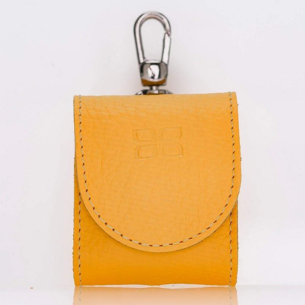 Bouletta Mai Magnet Leather AirPods 1 and AirPods 2 Case with Hook Yellow