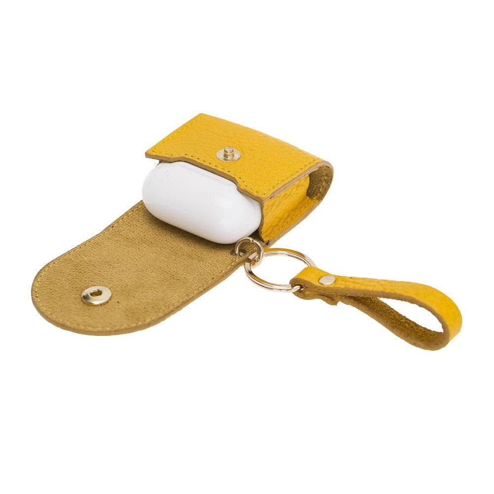 Bayelon Mai Snap Leather Case for Apple AirPods 1st & 2nd Gen