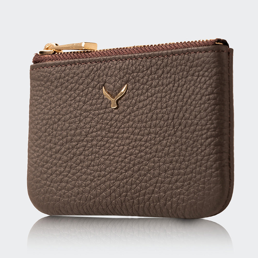 Mapi 3002 Unisex Leather Coin Purse With Zipper