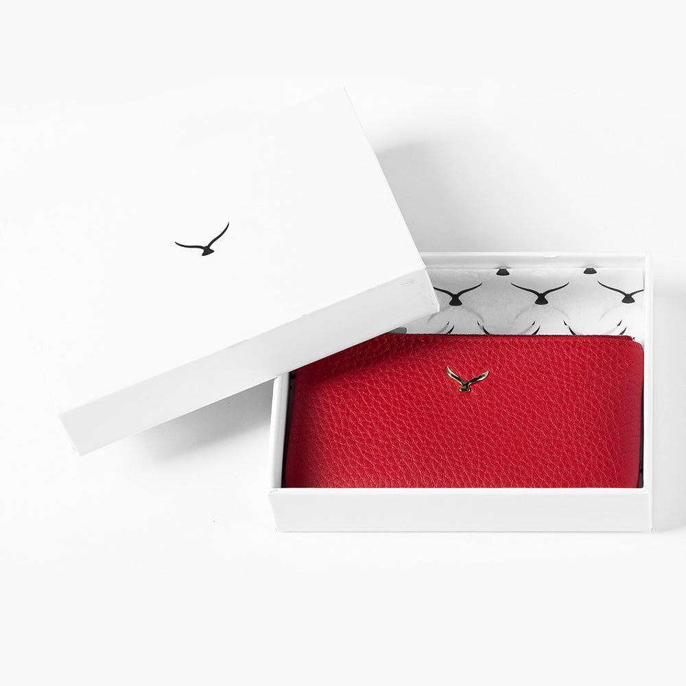 Mapi 3002 Unisex Leather Coin Purse With Zipper