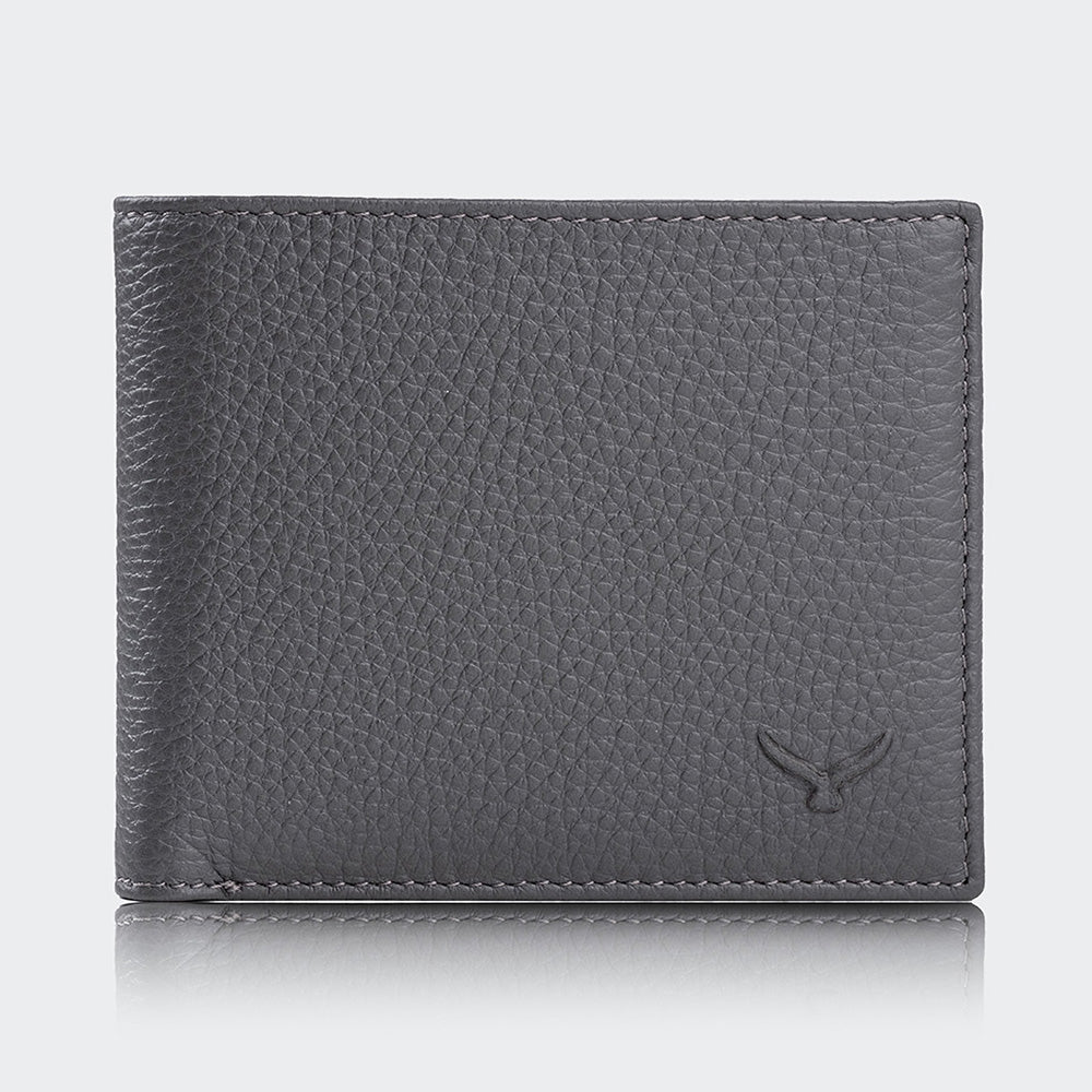 Mapi 4001 Men Leather Wallet With Two Compartments Antrasite Nikel