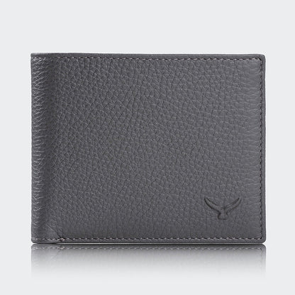 Mapi 4001 Men Leather Wallet With Two Compartments Antrasite Nikel