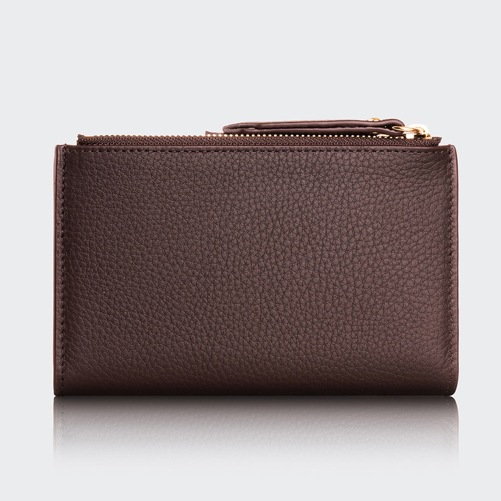 Mapi 5107 Women Two Pocket Leather Wallet With Magnetic Closure