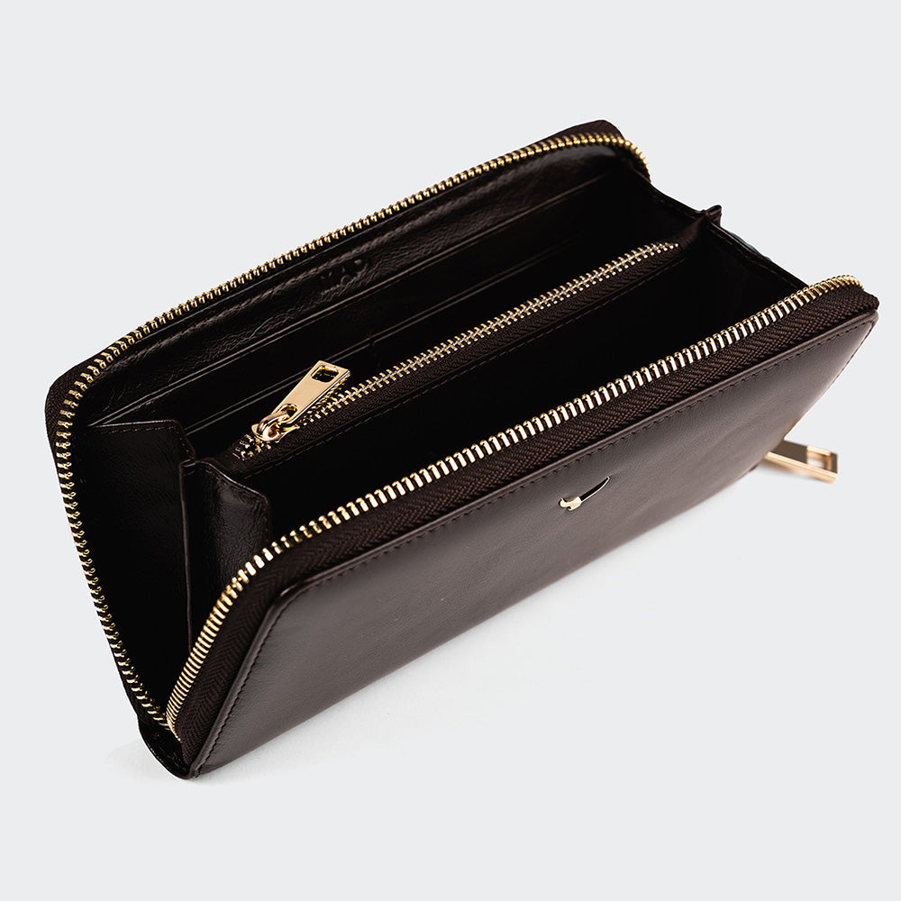 Mapi 5111 Women Large Leather Wallet With Dual Compartments