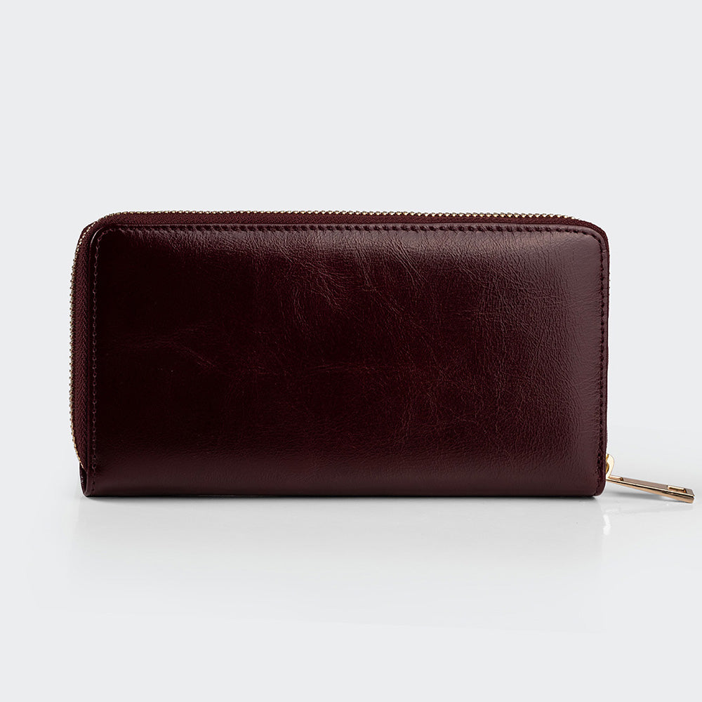 Mapi 5111 Women Large Leather Wallet With Dual Compartments