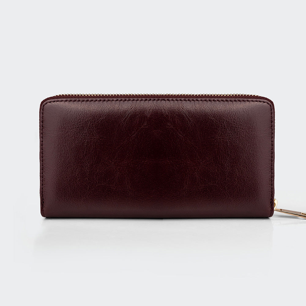 Mapi 5111 Women Large Leather Wallet With Dual Compartments
